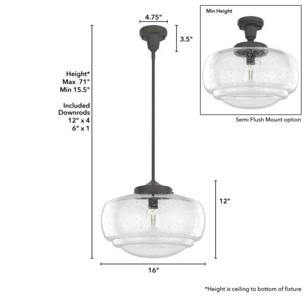 Saddle Creek Large Pendant in Noble Bronze - Image 7