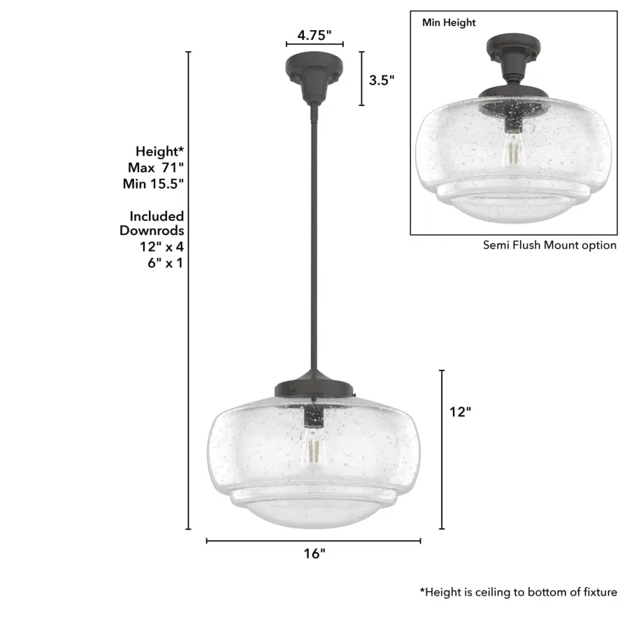 Saddle Creek Large Pendant in Noble Bronze - Image 7