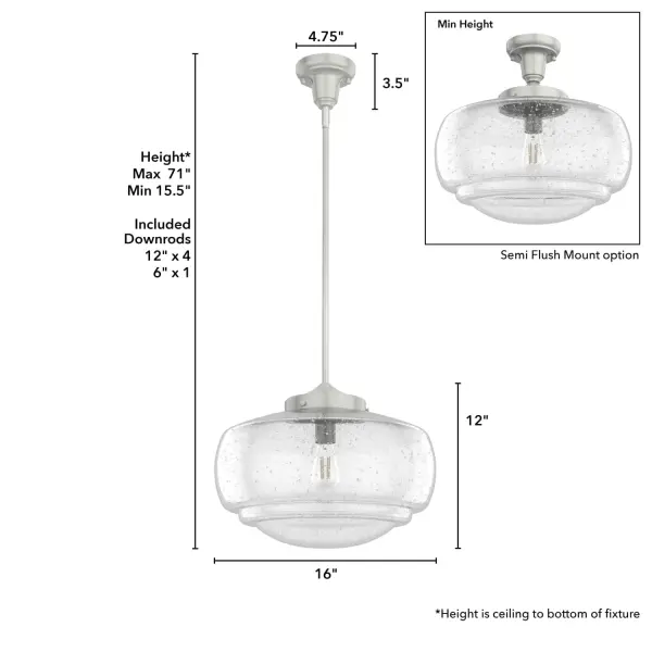 Saddle Creek Large Pendant in Noble Bronze - Image 8