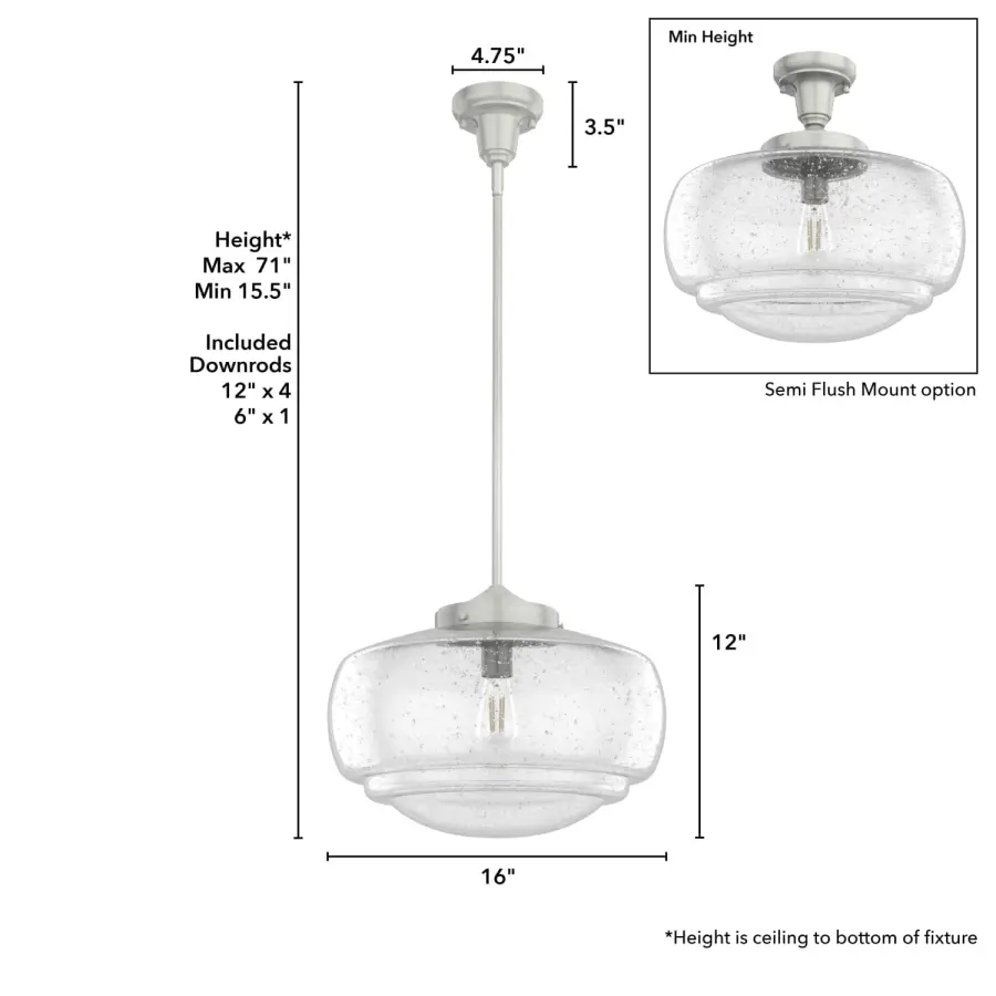 Saddle Creek Large Pendant in Noble Bronze - Image 8