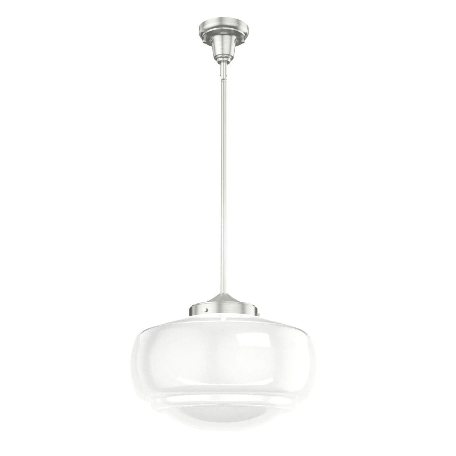 Saddle Creek Large Pendant in Brushed Nickel