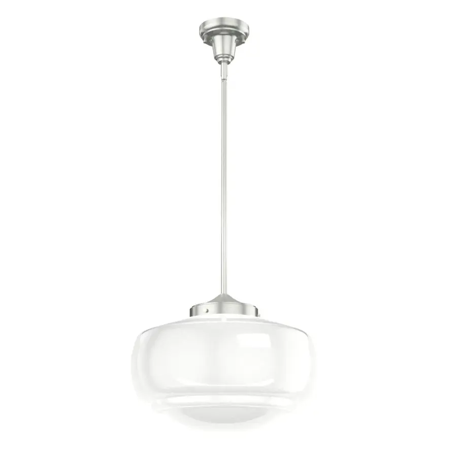 Saddle Creek Large Pendant in Brushed Nickel - Image 1