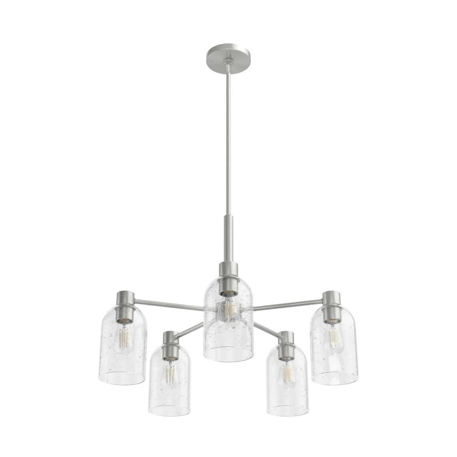 Lochemeade 5-Light Chandelier in Brushed Nickel