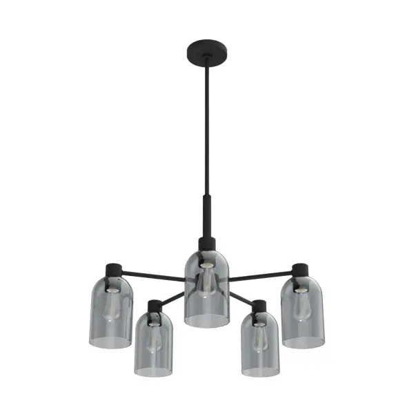 Lochemeade 5-Light Chandelier in Natural Black Iron - Image 7