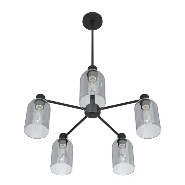 Lochemeade 5-Light Chandelier in Natural Black Iron - Image 8