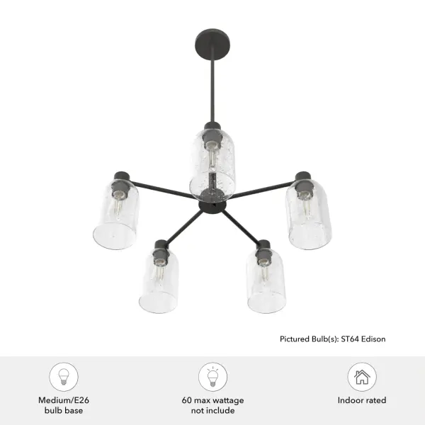 Lochemeade 5-Light Chandelier in Noble Bronze - Image 6