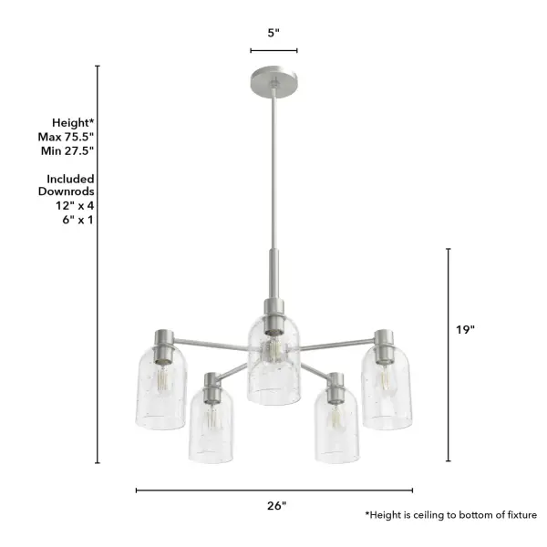Lochemeade 5-Light Chandelier in Noble Bronze - Image 7