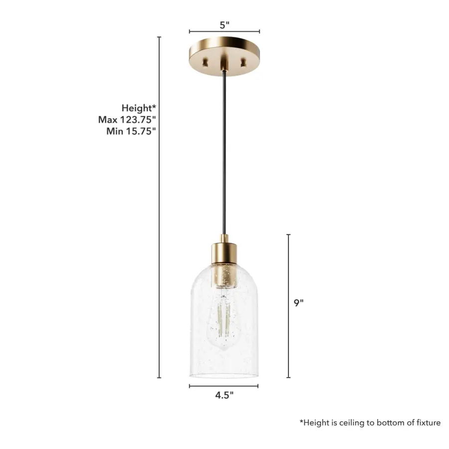 Lochemeade One Light Pendant in Alturas Gold - Image 10