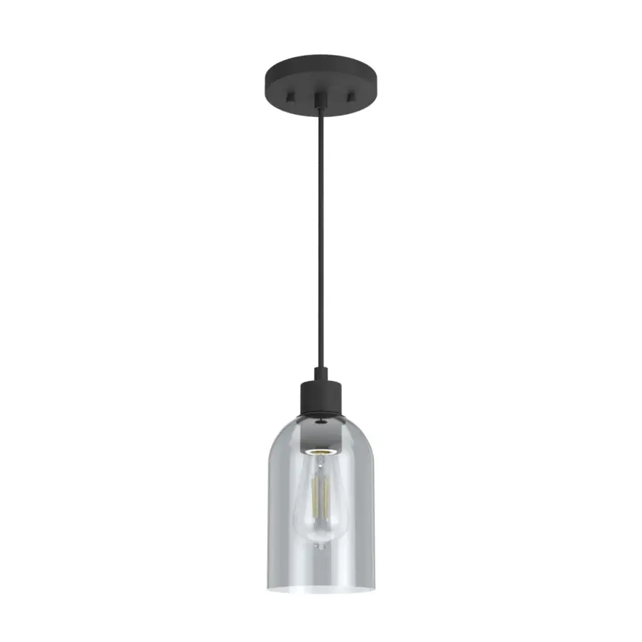 Lochemeade One Light Pendant in Natural Black Iron - Image 7