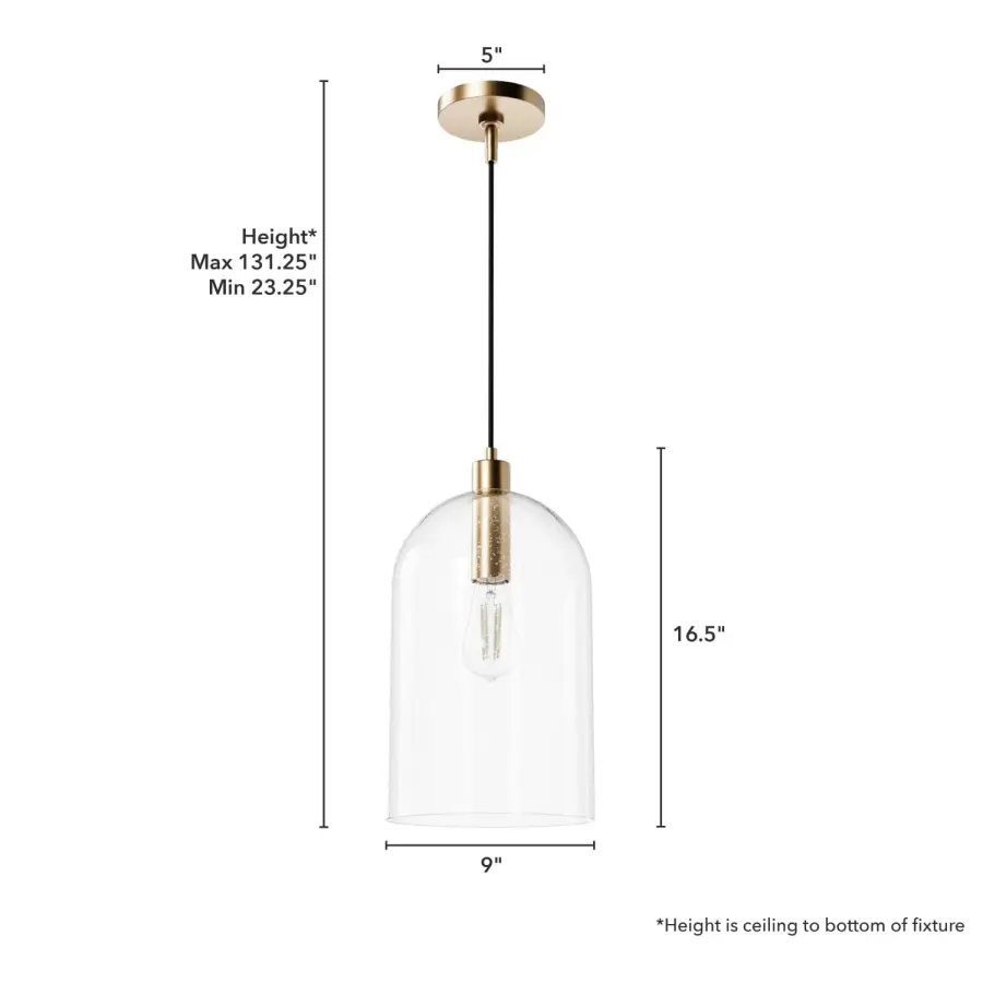 Lochemeade One Light Pendant in Alturas Gold - Image 10