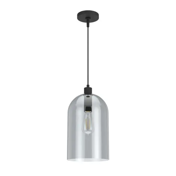 Simple and streamlined, the Lochemeade modern pendant features clear glass dome shades that leave an impression without being overpowering. The variety of available glass shade finishes – like clear seeded glass and smoked glass – gives this modern pendant light versatility in your space's style. Mix and match with other fixtures from this collection or from our ceiling fan designs. Rated for indoor use only Requires 1 E26 bulbs. Bulbs not included. MADE FOR INDOORS: For use in indoor spaces like kitchens, bedrooms, living rooms, dining rooms, and entryways. BULB RECOMMENDATION: Maximum 60 W per light bulb or equivalent LED bulb. Bulbs not included. PICTURED HERE: Match our image using ST64 Edison light bulbs. CUSTOMIZABLE HANGING OPTIONS: With the minimum required cord, the hanging length is 23.25 inches. When using all of the included cord, the maximum hanging length is 131.25 inches. WARRANTY: One-year limited warranty backed by the trusted experts at Hunter.