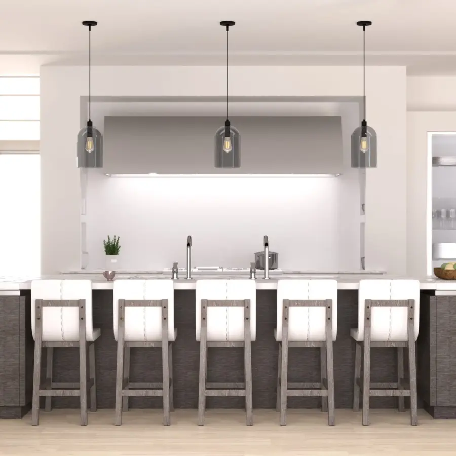 Lochemeade One Light Pendant in Natural Black Iron - Image 2