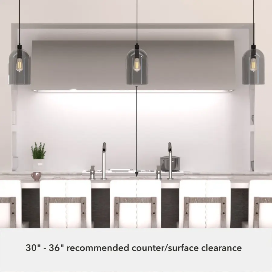 Lochemeade One Light Pendant in Natural Black Iron - Image 5