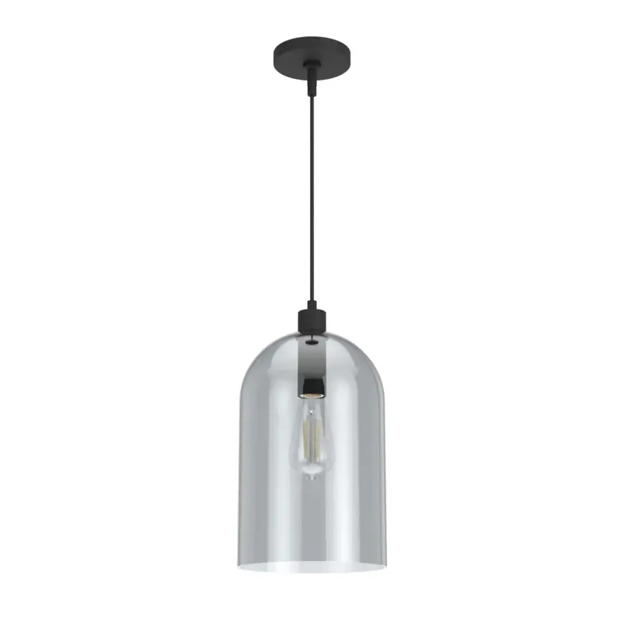 Lochemeade One Light Pendant in Natural Black Iron - Image 7
