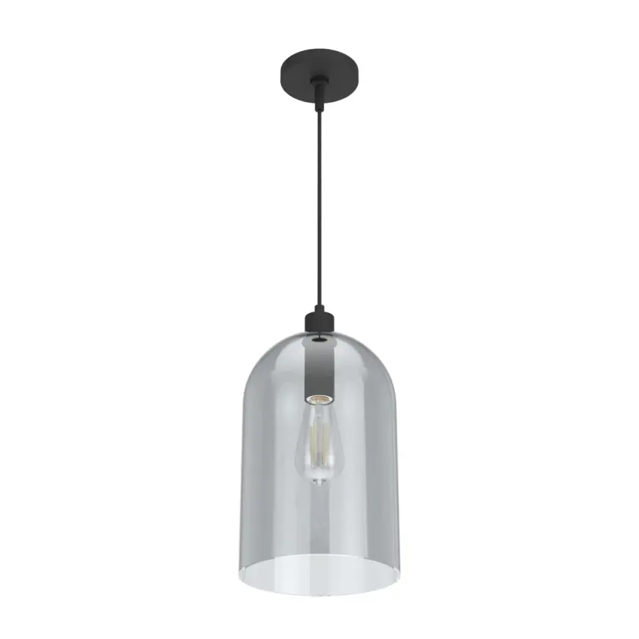 Lochemeade One Light Pendant in Natural Black Iron - Image 8