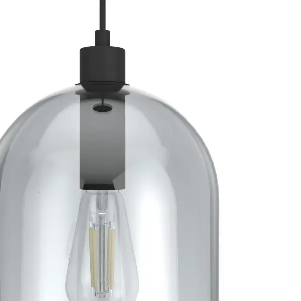 Lochemeade One Light Pendant in Natural Black Iron - Image 9