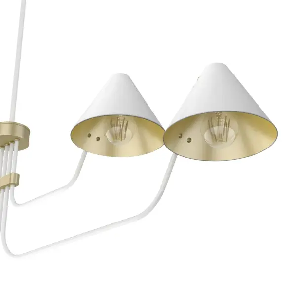 Grove Isle 4-Light Linear Chandelier in Matte Black - Image 20
