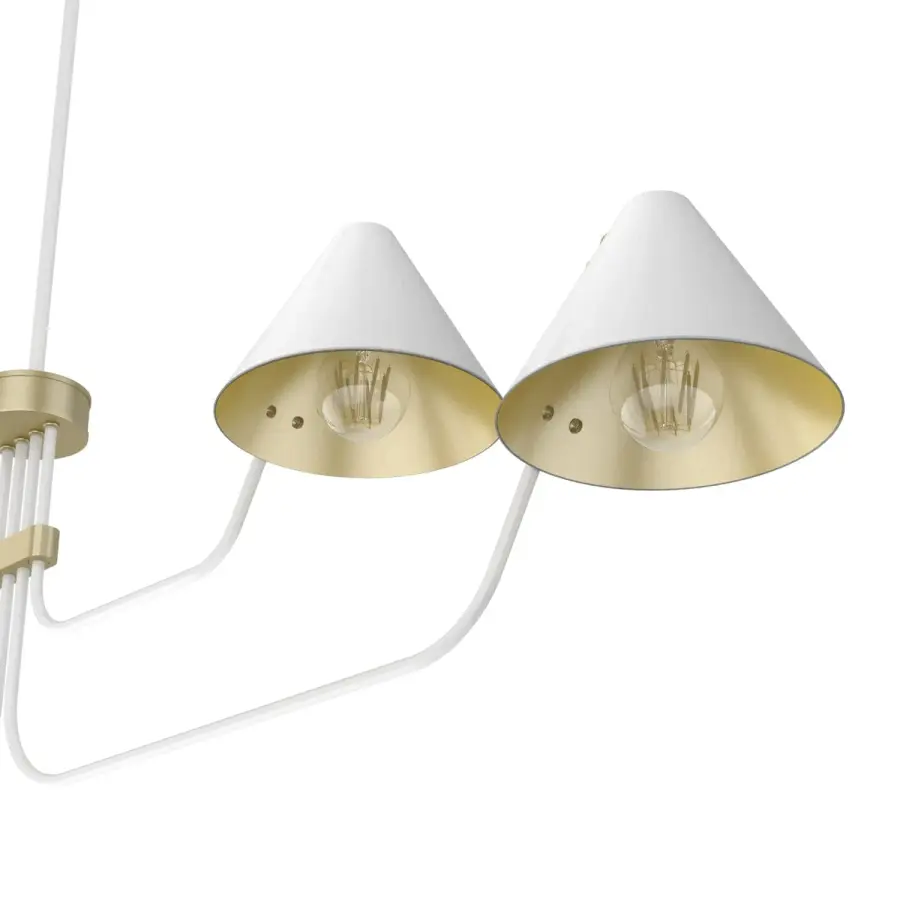 Grove Isle 4-Light Linear Chandelier in Matte Black - Image 20