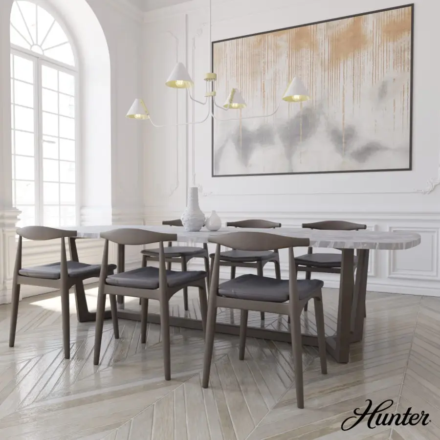 Grove Isle 4-Light Linear Chandelier in Matte Black - Image 3