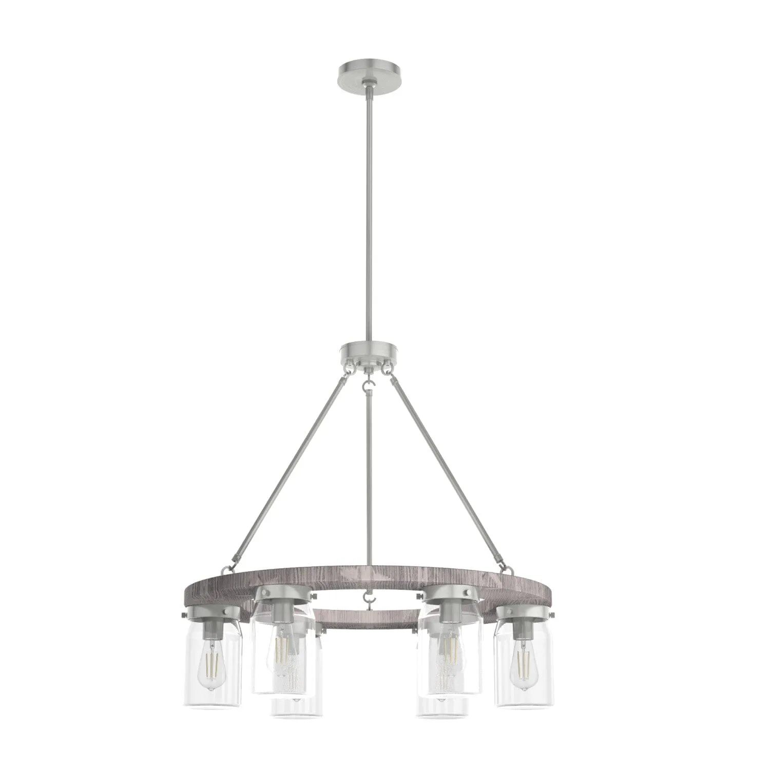 Devon Park 6-Light Chandelier in Onyx Bengal