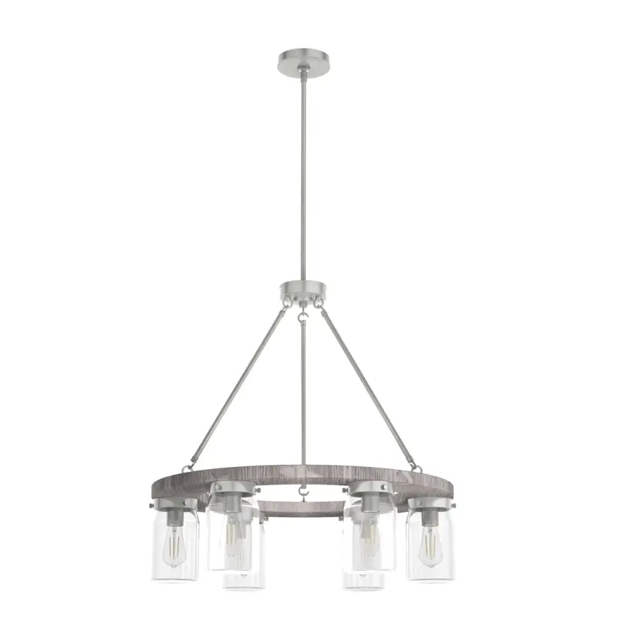Devon Park 6-Light Chandelier in Brushed Nickel - Image 12