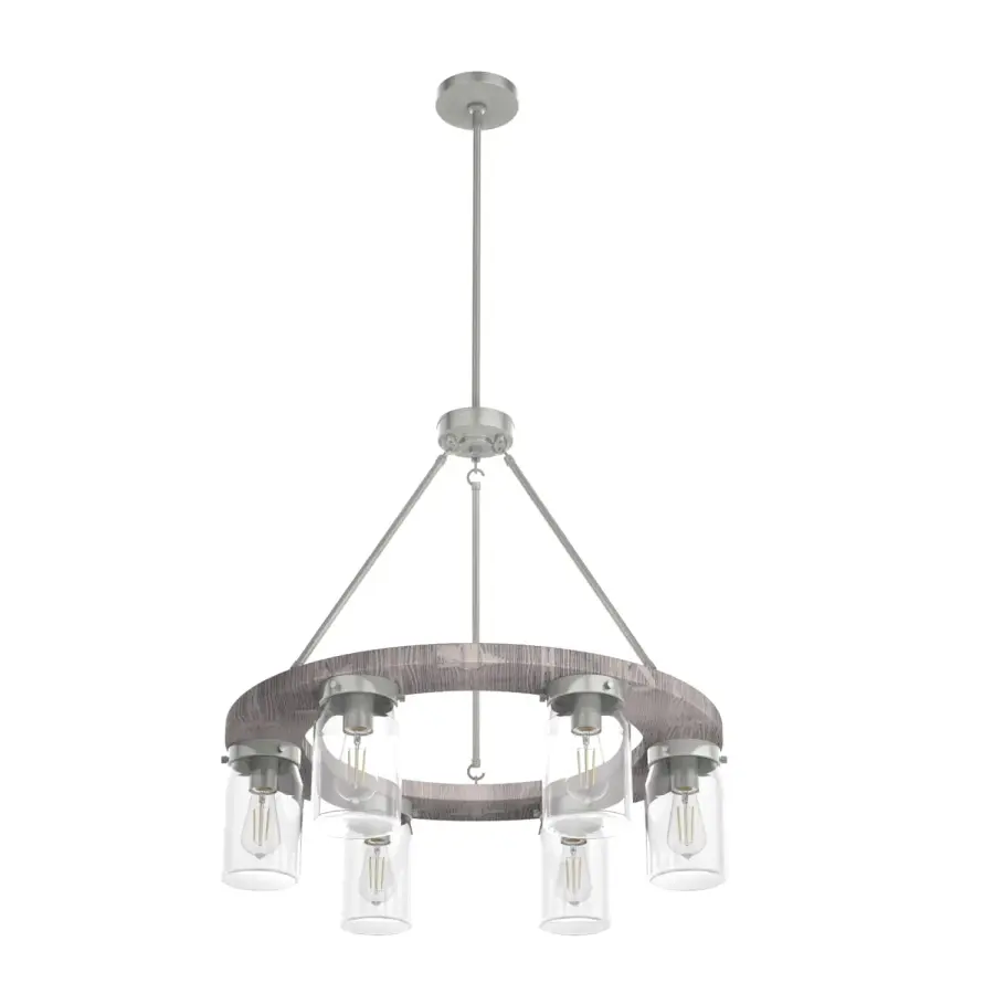 Devon Park 6-Light Chandelier in Brushed Nickel - Image 14