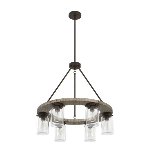 Devon Park 6-Light Chandelier in Brushed Nickel - Image 15