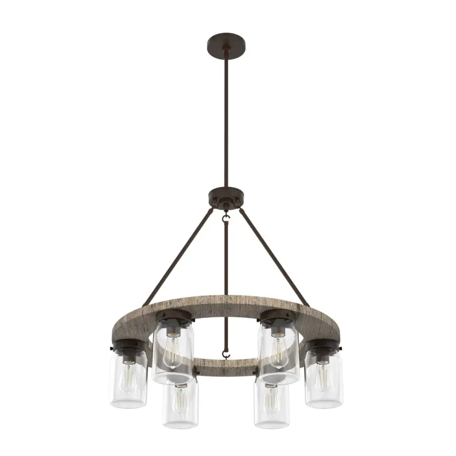 Devon Park 6-Light Chandelier in Brushed Nickel - Image 15