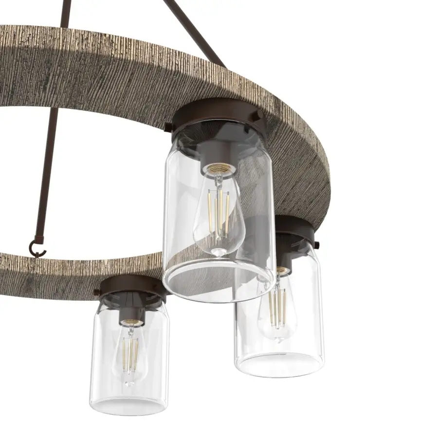 Devon Park 6-Light Chandelier in Brushed Nickel - Image 17