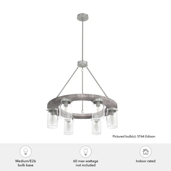 Devon Park 6-Light Chandelier in Brushed Nickel - Image 5