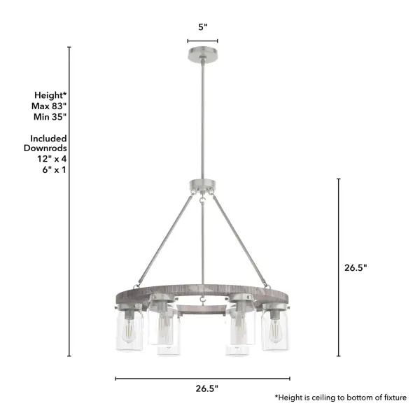 Devon Park 6-Light Chandelier in Brushed Nickel - Image 7