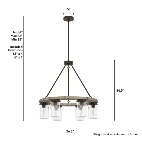 Devon Park 6-Light Chandelier in Brushed Nickel - Image 8