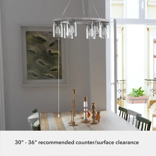 Devon Park 6-Light Chandelier in Brushed Nickel - Image 9