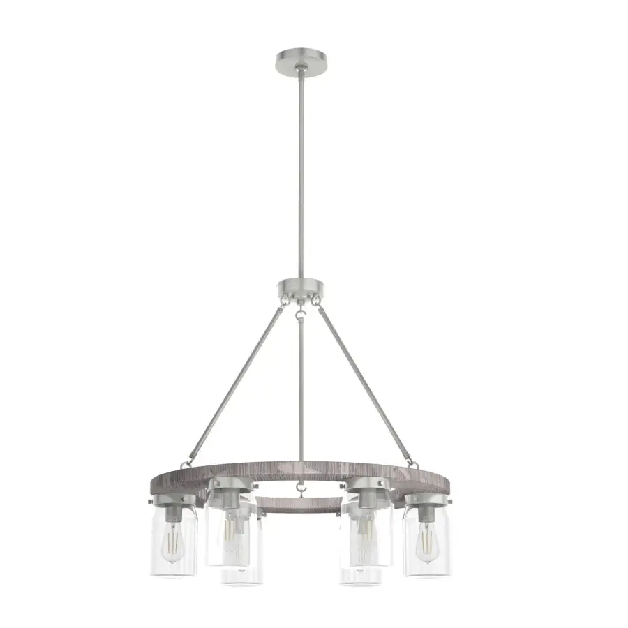 Devon Park 6-Light Chandelier in Brushed Nickel - Image 1