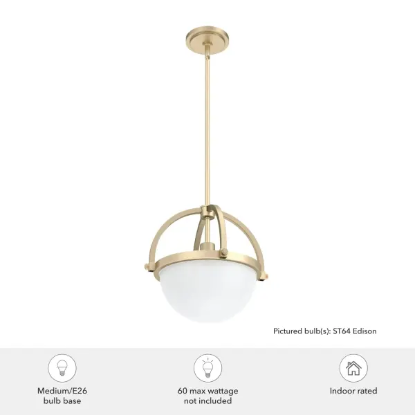 Wedgefield One Light Pendant in Brushed Nickel - Image 7