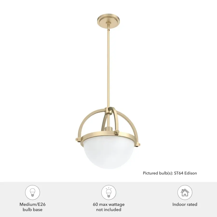 Wedgefield One Light Pendant in Brushed Nickel - Image 7