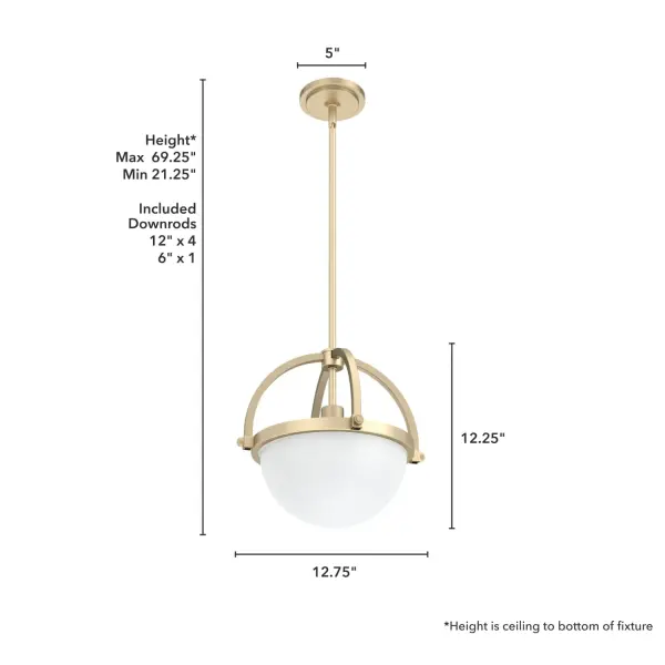 Wedgefield One Light Pendant in Brushed Nickel - Image 10