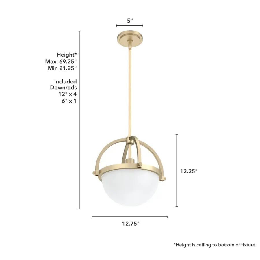 Wedgefield One Light Pendant in Brushed Nickel - Image 10