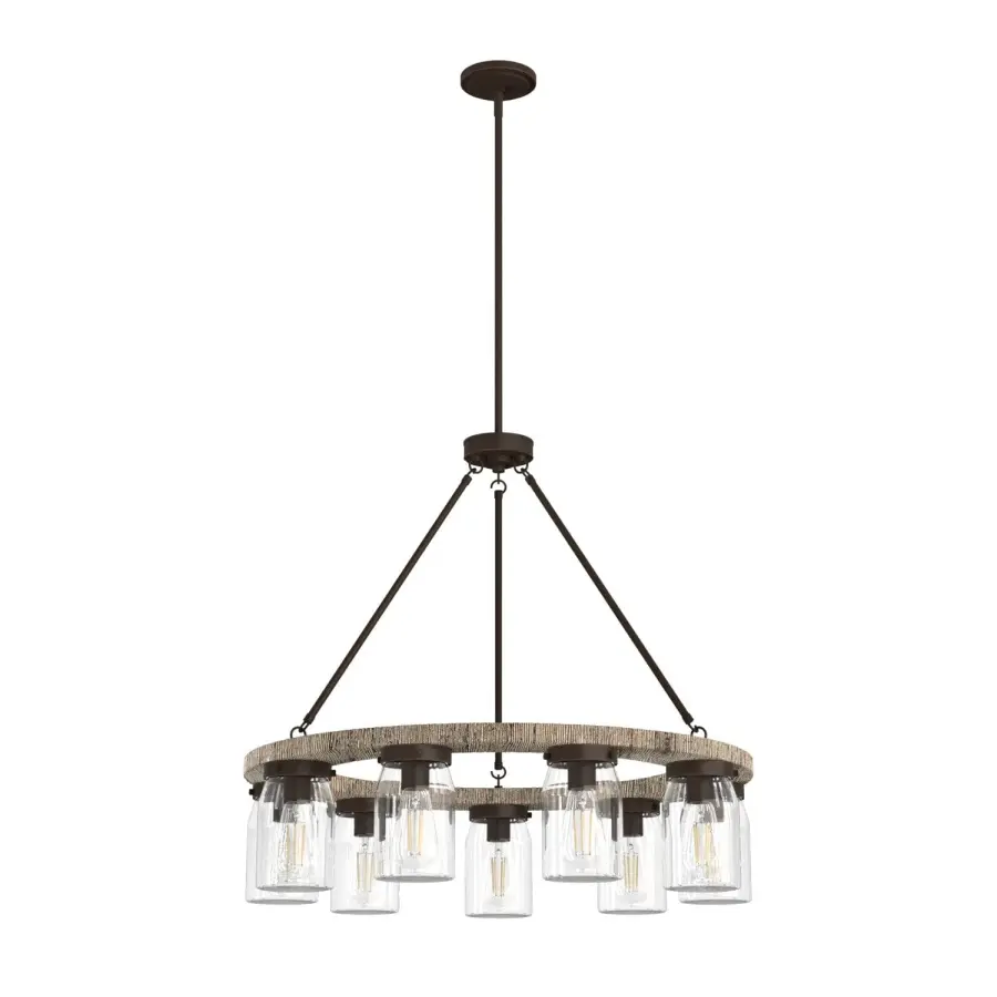 Devon Park 9-Light Chandelier in Onyx Bengal - Image 1