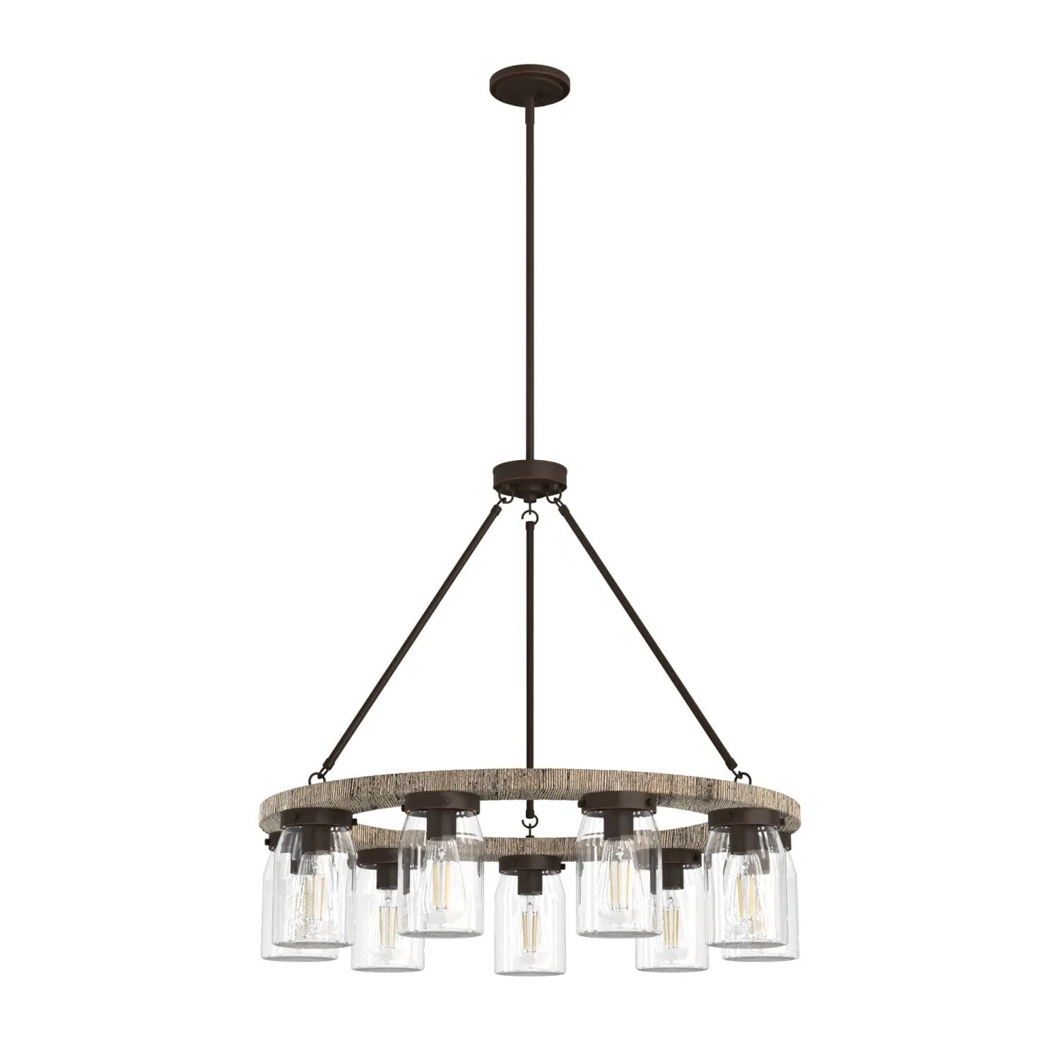 Devon Park 9-Light Chandelier in Brushed Nickel