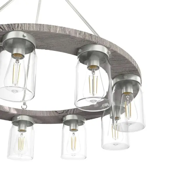 Devon Park 9-Light Chandelier in Brushed Nickel - Image 17