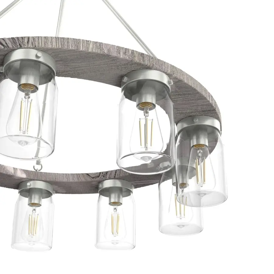 Devon Park 9-Light Chandelier in Brushed Nickel - Image 17