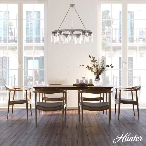 Devon Park 9-Light Chandelier in Brushed Nickel - Image 4