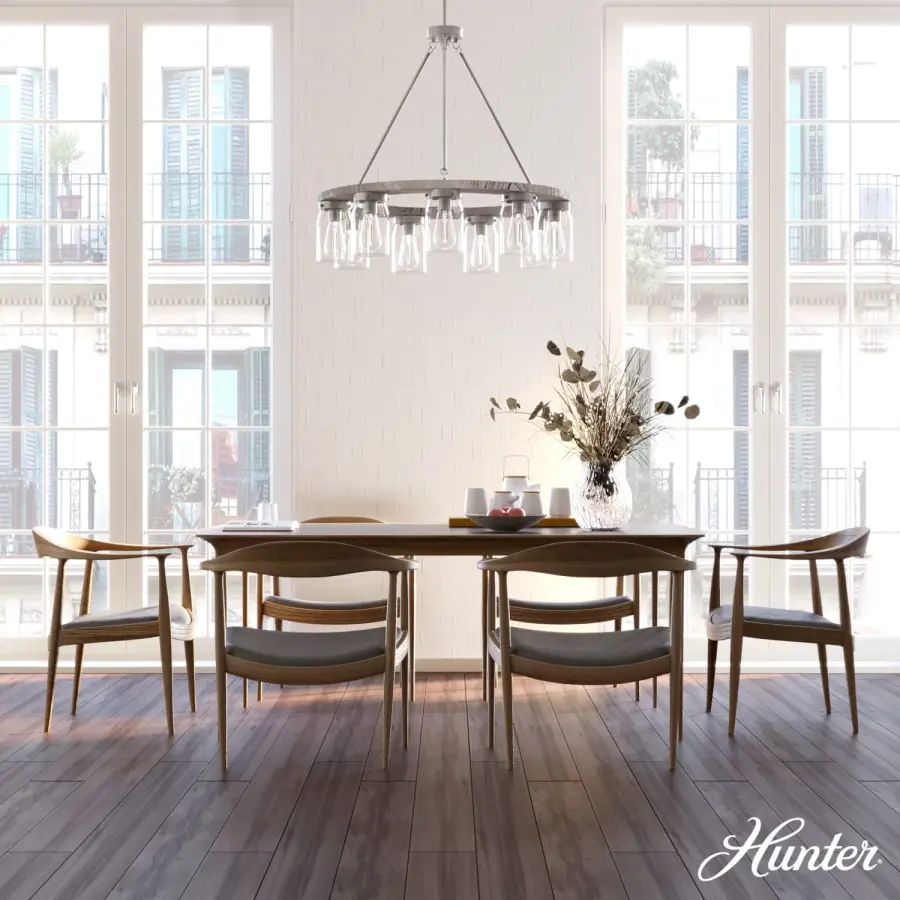 Devon Park 9-Light Chandelier in Brushed Nickel - Image 4