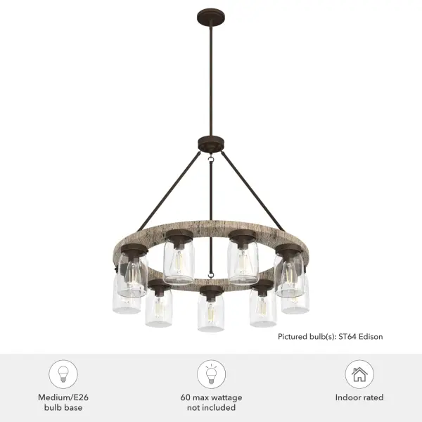 Devon Park 9-Light Chandelier in Brushed Nickel - Image 5