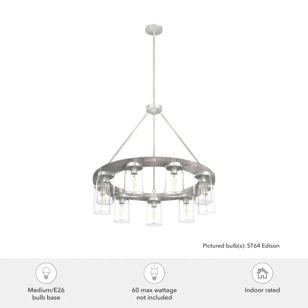 Devon Park 9-Light Chandelier in Brushed Nickel - Image 6
