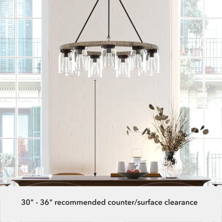 Devon Park 9-Light Chandelier in Brushed Nickel - Image 9