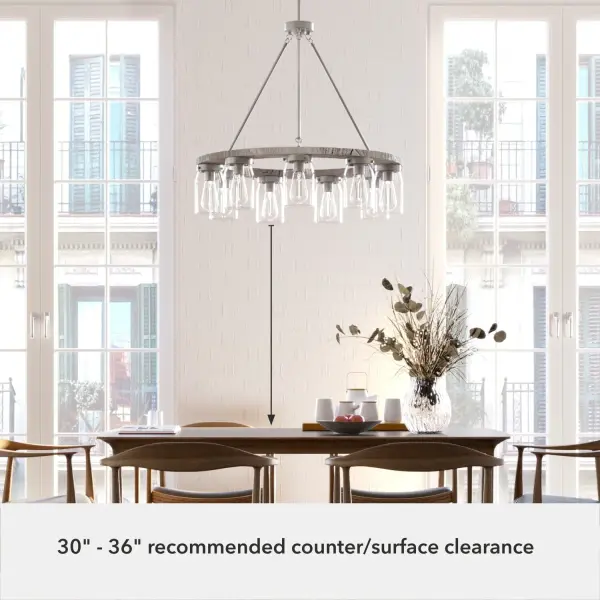 Devon Park 9-Light Chandelier in Brushed Nickel - Image 10