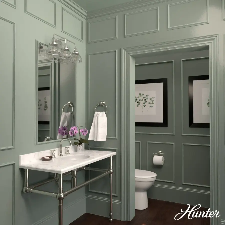 Cypress Grove 3-Light Bathroom Vanity in Natural Black Iron - Image 4