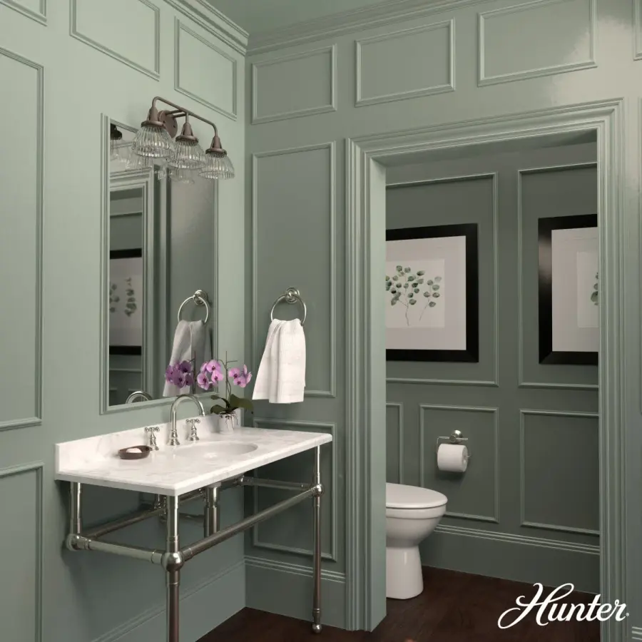 Cypress Grove 3-Light Bathroom Vanity in Natural Black Iron - Image 5
